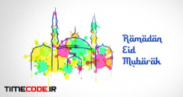 دانلود پروژه آماده افتر افکت : وله آبرنگی ماه رمضان Ramadan Watercolor