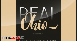 دانلود فونت انگلیسی پیوسته شیک Real Ohio Font Duo