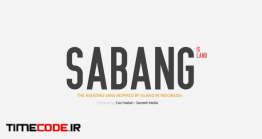 دانلود فونت انگلیسی کلاسیک  Sabang Island Typeface
