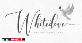 دانلود فونت انگلیسی خوشنویسی  Whitedove Modern Script