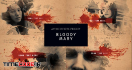 دانلود پروژه آماده افتر افکت : تیتراژ جنایی با پخش شدن خون Bloody Mary