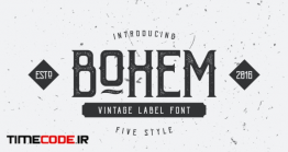 دانلود فونت انگلیسی کلاسیک  Bohem Typeface – 5 Font Styles