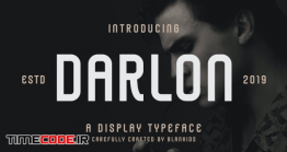 دانلود فونت انگلیسی کلاسیک  Darlon – Sport Display Typeface