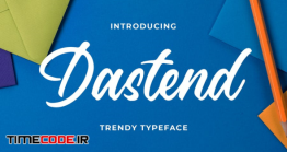 دانلود فونت انگلیسی دستنویس پیوسته  Dastend – Trendy Script Typeface