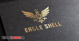 دانلود فایل لایه باز لوگو با طرح عقاب Eagle Shell Logo Template