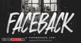 دانلود فونت انگلیسی گرافیکی قلمو Faceback – SVG Brush Font