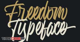 دانلود فونت انگلیسی گرافیکی  Freedom Typeface