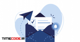 دانلود وکتور با مفهوم ایمیل مارکتینگ Illustration Of Email Marketing & Message Concept.