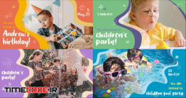 دانلود پروژه آماده افتر افکت : اسلایدشو کودک Kids Party Slideshow | After Effects
