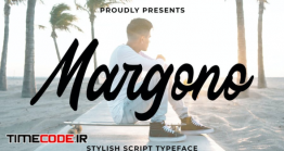 دانلود فونت انگلیسی گرافیکی  Margono – Stylish Script Font