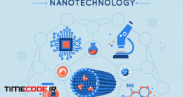 دانلود رایگان ست آیکون فلت نانوتکنولوژی Nanotechnology Decorative Flat Icons Set