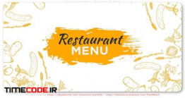دانلود پروژه آماده افتر افکت : تیزر تبلیغاتی رستوران Restaurant Video Menu