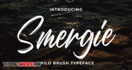 دانلود فونت انگلیسی قلمو  Smergie – Wild Brush Typeface