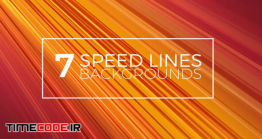 دانلود قالب MOGRT پریمیر : بک گراند انیمیشن Speed Lines Backgrounds