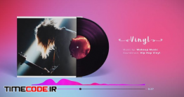 دانلود پروژه آماده افتر افکت : اکولایزر آلبوم موسیقی Vinyl Disc Music Visualizer