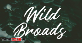 دانلود فونت انگلیسی قلمو  Wild Broads – Authentic Brush Font