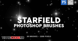 دانلود 20 براش ستاره فتوشاپ Starfield Photoshop Stamp Brushes