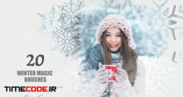 دانلود 20 براش فتوشاپ با موضوع زمستان Winter Magic Photoshop Brushes
