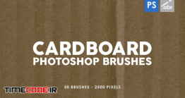 دانلود 30 براش مقوا برای فتوشاپ Cardboard Photoshop Brushes