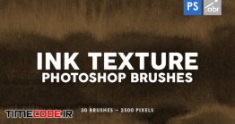 دانلود 30 براش جوهر فتوشاپ Ink Texture Photoshop Brushes Vol. 3