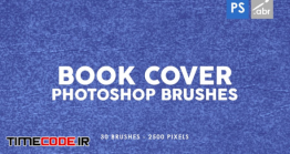 دانلود 30 براش بافت جلد کتاب برای فتوشاپ Retro Book Cover Photoshop Stamp Brushes