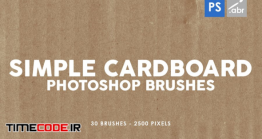 دانلود 30 براش مقوا فتوشاپ Simple Cardboard Photoshop Stamp Brushes