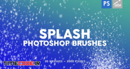 دانلود 30 براش ذرات معلق برای فتوشاپ Splash Photoshop Stamp Brushes