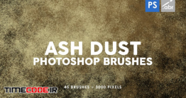 دانلود 45 براش گرد و غبار برای فتوشاپ Ash Dust Photoshop Stamp Brushes