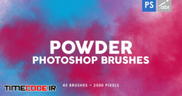 دانلود 45 براش دود و پودر فتوشاپ Powder Photoshop Stamp Brushes