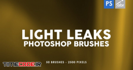 دانلود 50 براش فلر نور فتوشاپ Light Leaks Photoshop Brushes
