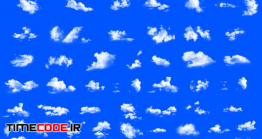 دانلود 50 براش ابر فتوشاپ Pieces Dreamy Soft Clouds Photoshop Set