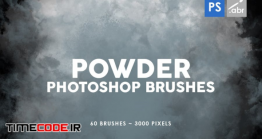 دانلود 60 براش دود و پودر فتوشاپ Powder Photoshop Stamp Brushes
