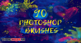 دانلود 90 براش آبرنگ فتوشاپ Photoshop Watercolor Brushes