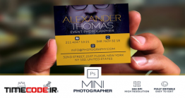 دانلود فایل لایه باز کارت ویزیت عکاسی Mini Photographer Business Card Photoshop Templates