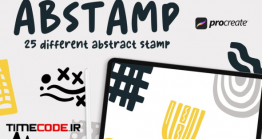 دانلود 25 براش با طراحی مدرن برای فتوشاپ Abstamp – 25 Abstract Stamp Brush