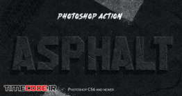دانلود اکشن آسفالت برای متن فتوشاپ Asphalt – Photoshop Action