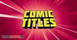 دانلود پروژه آماده افتر افکت : لوگو موشن کمیک بوک Comic Titles & Logo Reveal