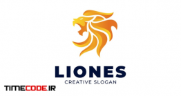 دانلود فایل لایه باز لوگو با طرح شیر Gradient Lion Modern Logo Template