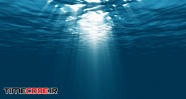 دانلود فوتیج نور خورشید زیر آب اقیانوس Light Underwater In Ocean