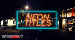 دانلود لب MOGRT پریمیر : تایتل نئون Neon Titles Promo