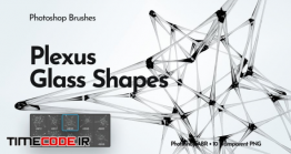 دانلود براش اشکال هندسی برای فتوشاپ Plexus Glass Shapes Photoshop Brushes