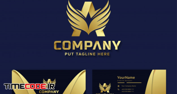 دانلود وکتور حرف A برای طراحی لوگو A Premium Luxury Letter Initial A ...