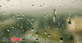 دانلود رایگان فوتیج بارش باران روی شیشه Rain – Water Drops On The Window