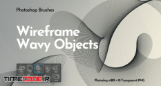wireframe wavy objects photoshop brushes 19336 49 08 030