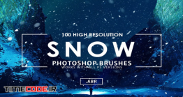 دانلود 100 براش برف برای فتوشاپ Snow Photoshop Brushes