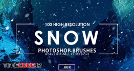 دانلود 100 براش برف فتوشاپ Snow Photoshop Brushes