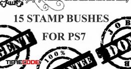 دانلود 15 براش مهر و استامپ Photoshop Stamp Brushes
