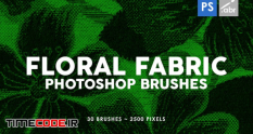 30 floral fabric photoshop stamp brushes 42389 43 40 842