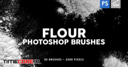دانلود 30 براش آرد و پودر فتوشاپ Flour Photoshop Stamp Brushes
