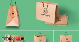 دانلود موکاپ ساک تبلیغاتی کاغذی Paper Shopping Bag Mockups